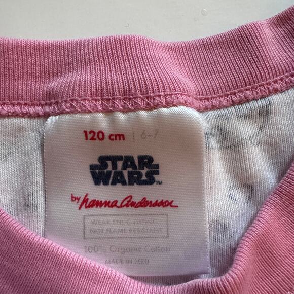 Hanna Andersson x Star Wars organic Leia & R2D2 hearts pajamas - Picture 2 of 8